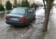 بارش شدید باران در مشهد فروردین 93